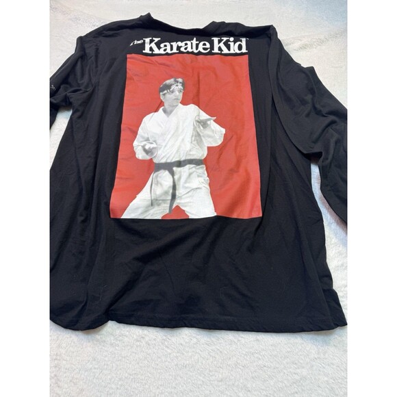 The Karate Kid Movie T-Shirt Long Sleeve Daniel LaRusso Mr Miyagi Size XL double - Picture 6 of 9